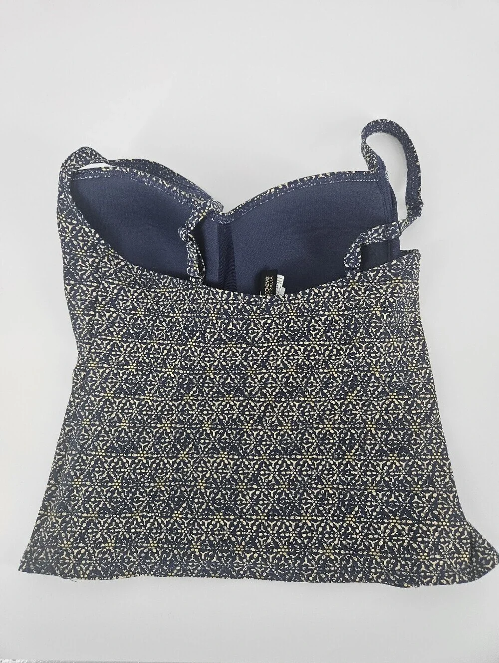 Bond-Eye Australia Blue and Gold Abstract Print Tankini Set